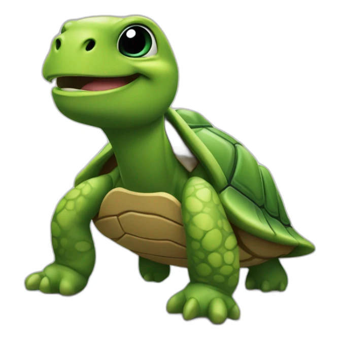 L’autre sur tortue Emojie sh sticker
