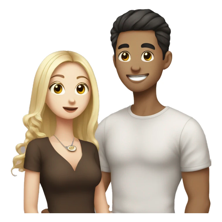 aimee he with coffee and jinqi mao his boy friend sticker