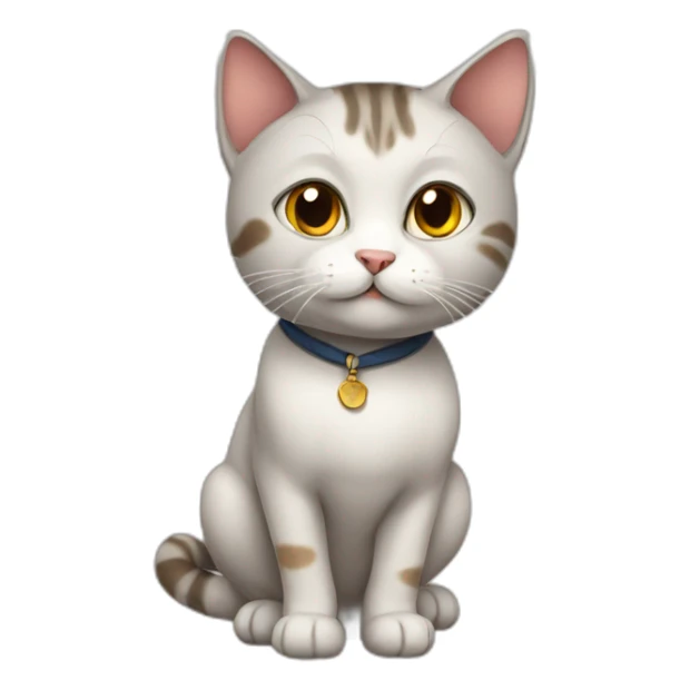 European short hair Cat professor  sticker