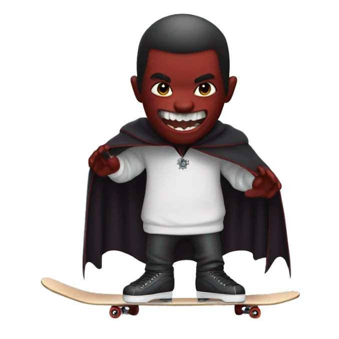 Un vampire qui fait du skate sticker