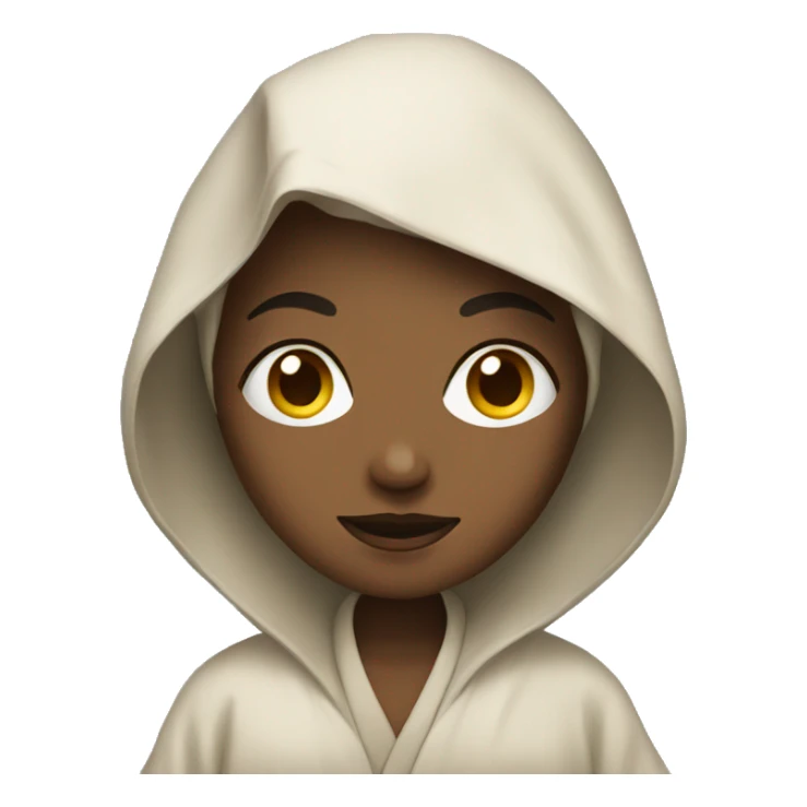 women in a robe sticker