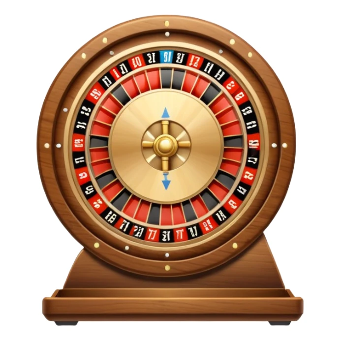roulette wheel from one to seven sticker
