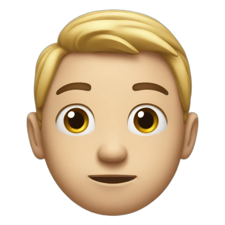 A guy looking confused at the start of a race sticker