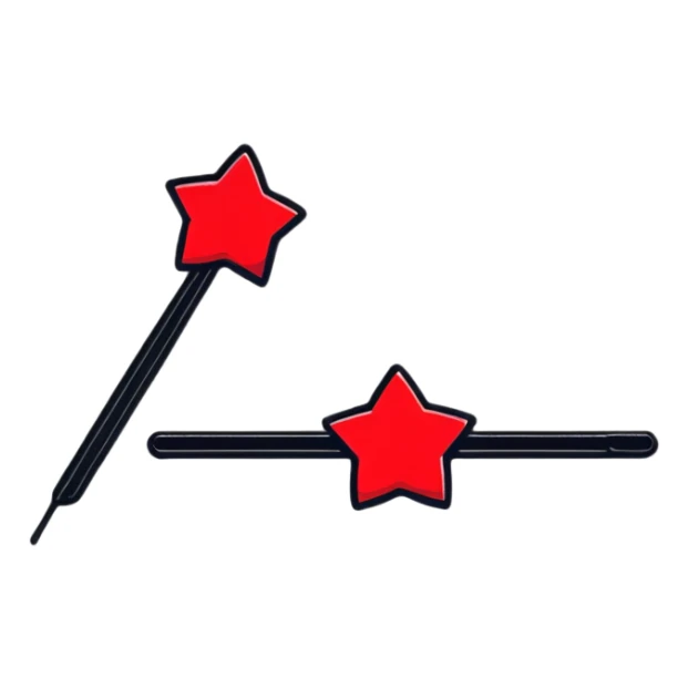 a cute red bobby pin hairpin sticker