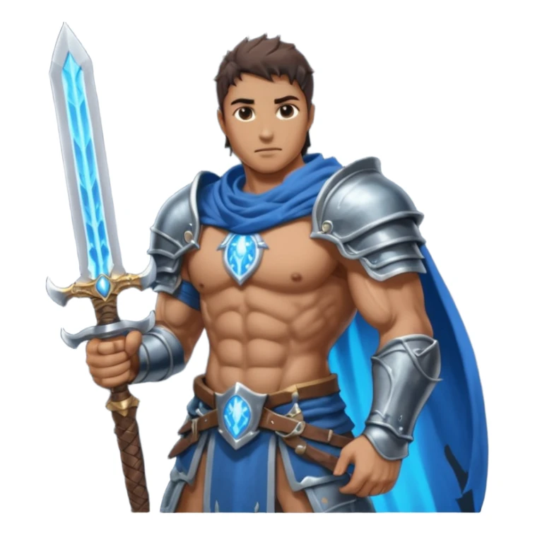 Man holding big DARK souls moonlight sword sticker