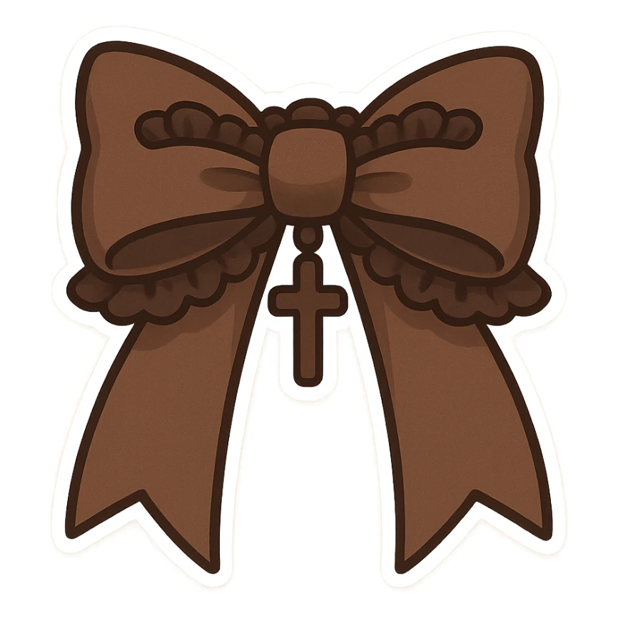 brown goth bow remove background, explore, show moreeeee sticker