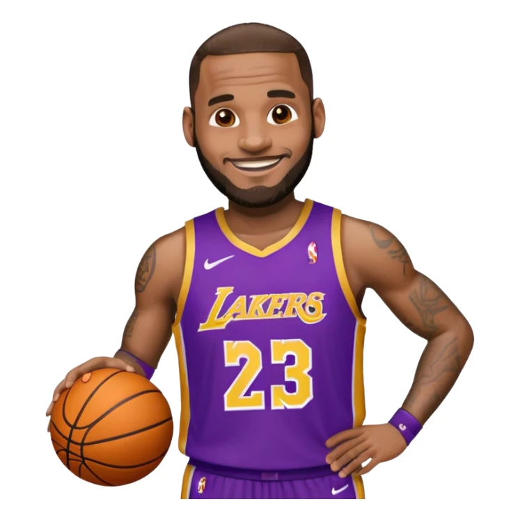 Emoji of lebron Raymond james sticker