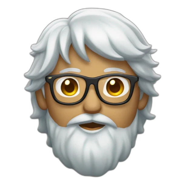 un tipo greñudo con lentes y una playera gay sticker