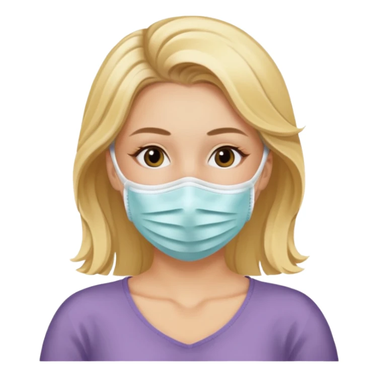 Skin care blonde lady relaxing sticker