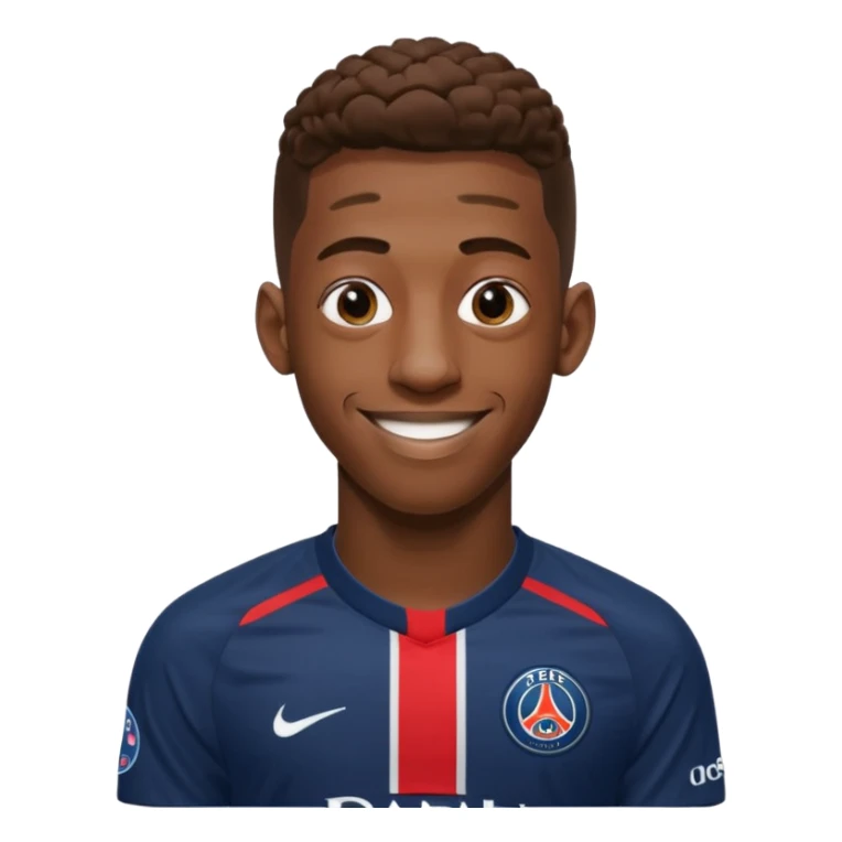 Ousmane Dembele avec le maillot du psg sticker