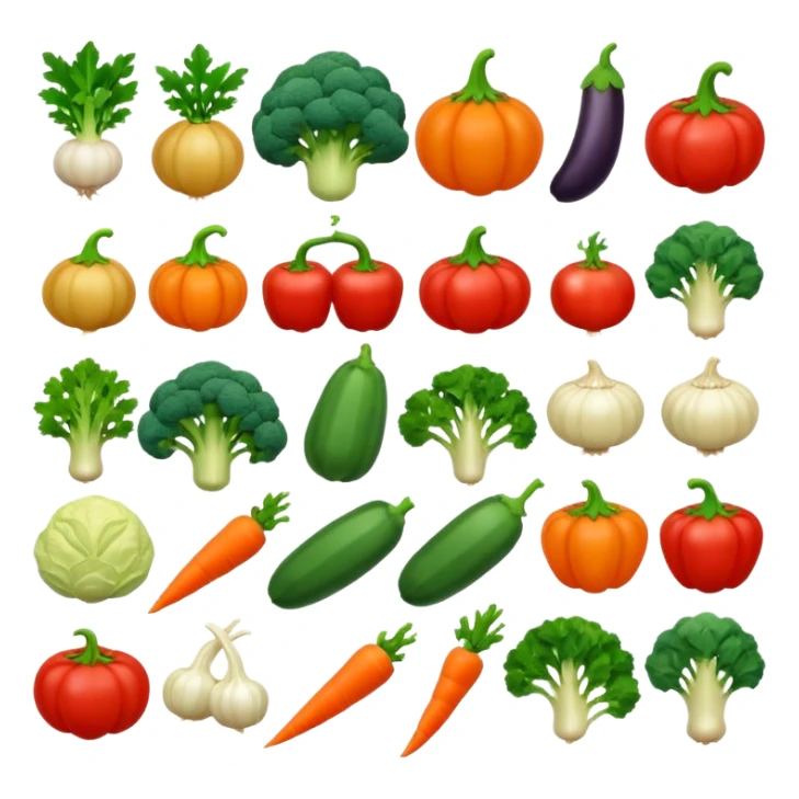 Veg name english  sticker