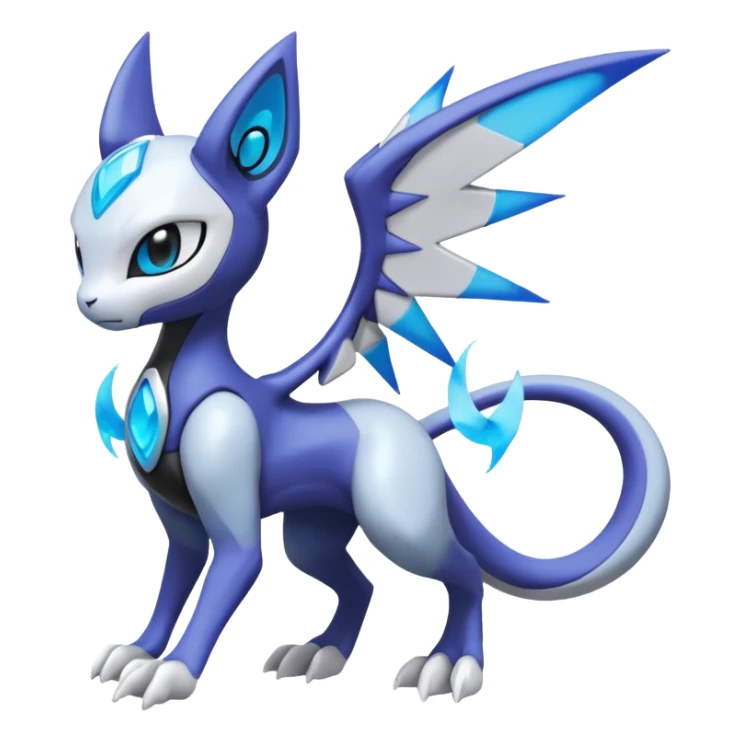 Meloetta-Mewtwo-Zekrom-Pokémon-Fakémon-fusion-hybrid-creature sticker