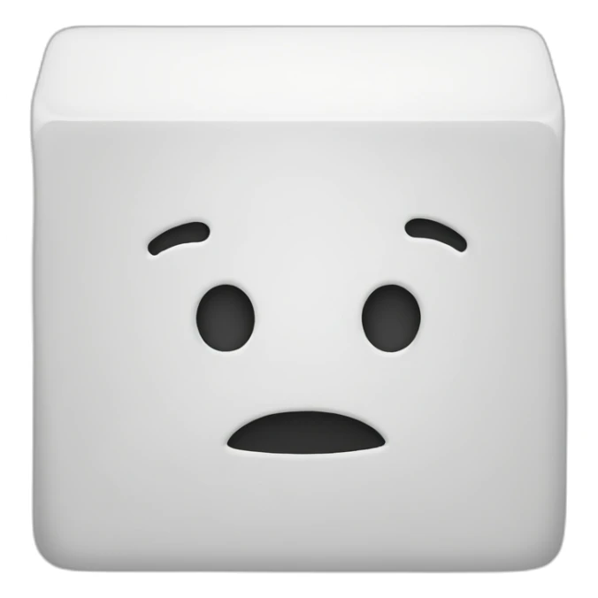 white square sticker