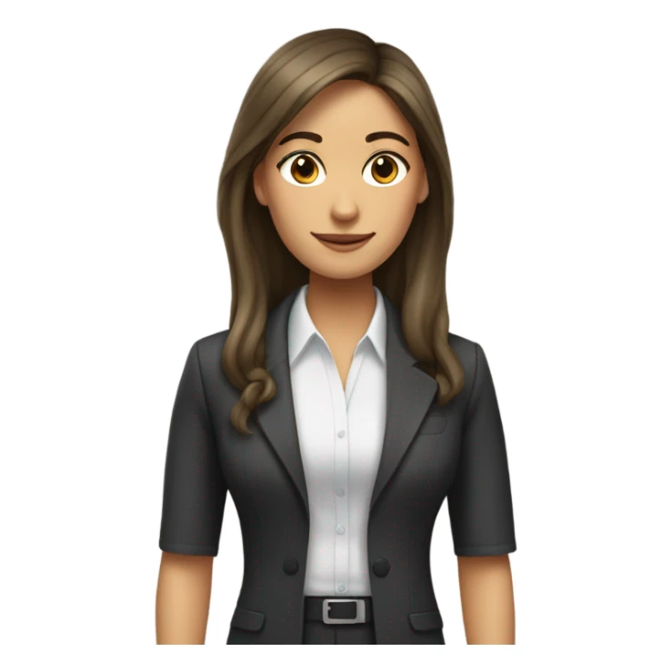 Secretaria joven rubia cabello largo sticker