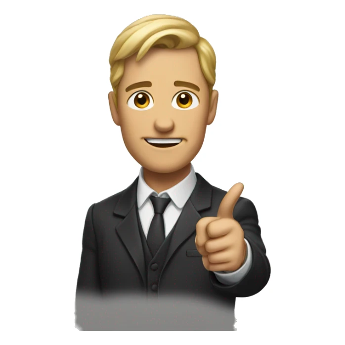 pointing and lauth sticker