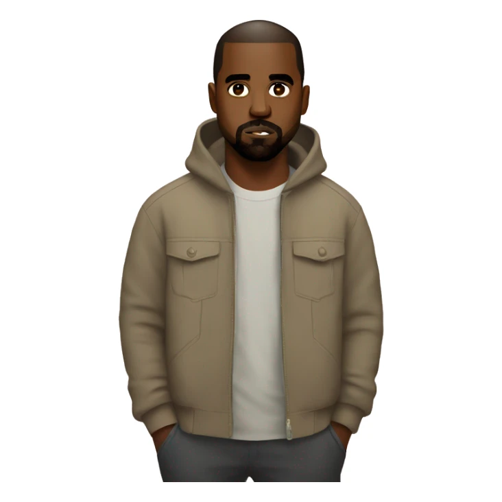 Kanye West his daughter  sticker