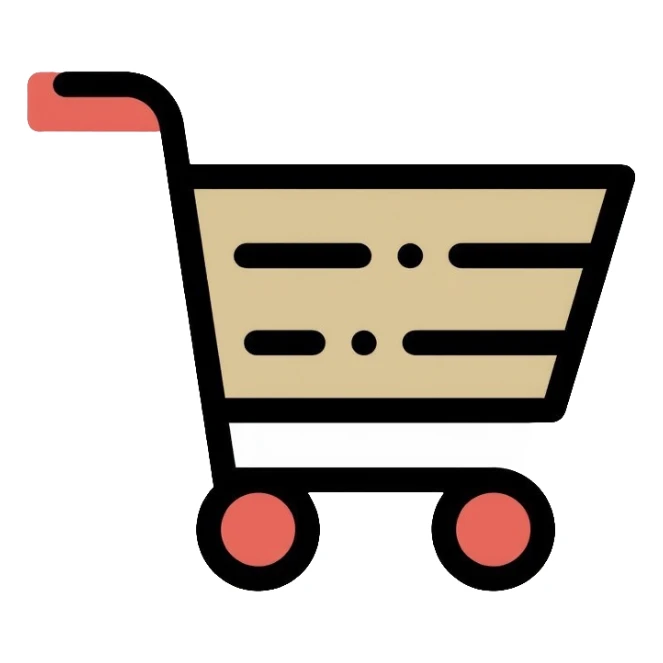 shopping cart icon sticker