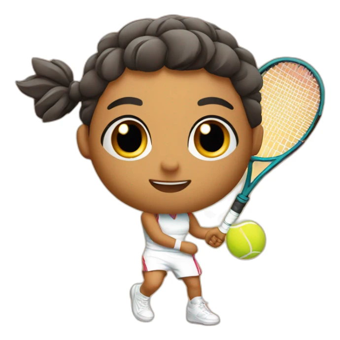 Kawaii Spanish tennis player sticker