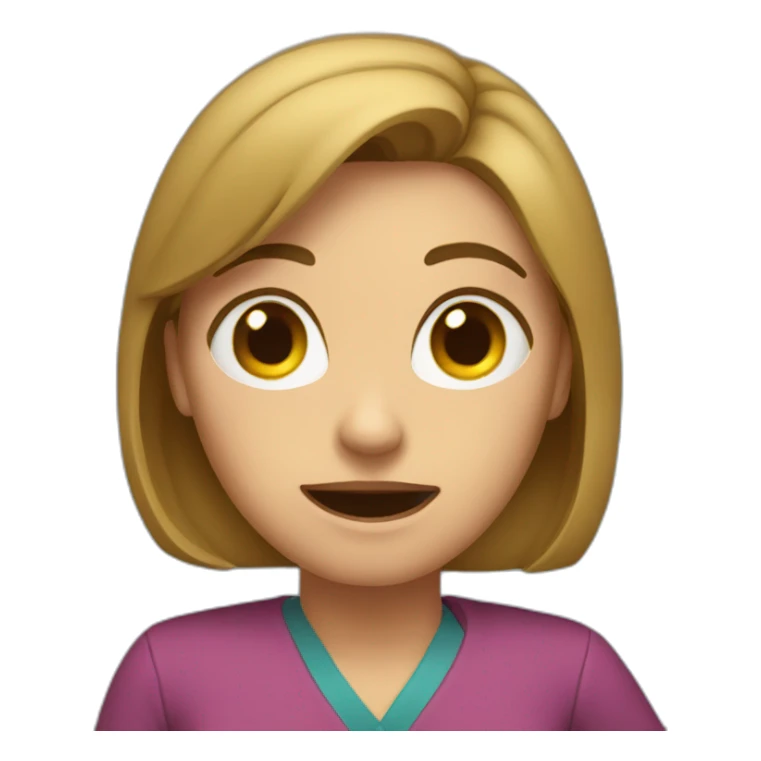 woman teacher saying no sticker