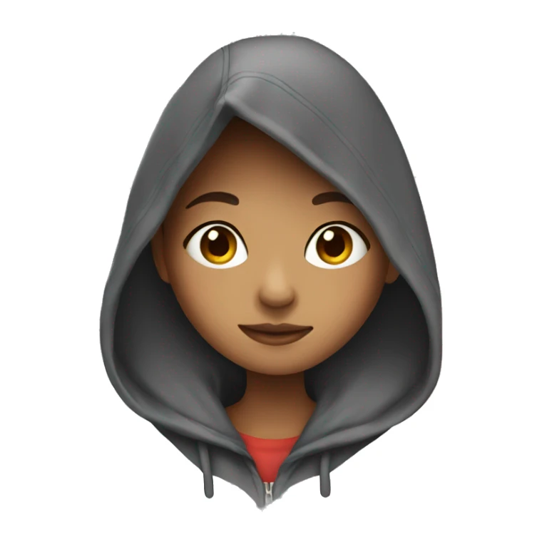 Girl with hoodie sticker
