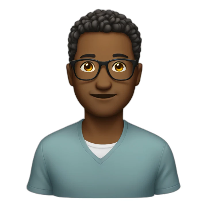 cool men wearing glass sticker