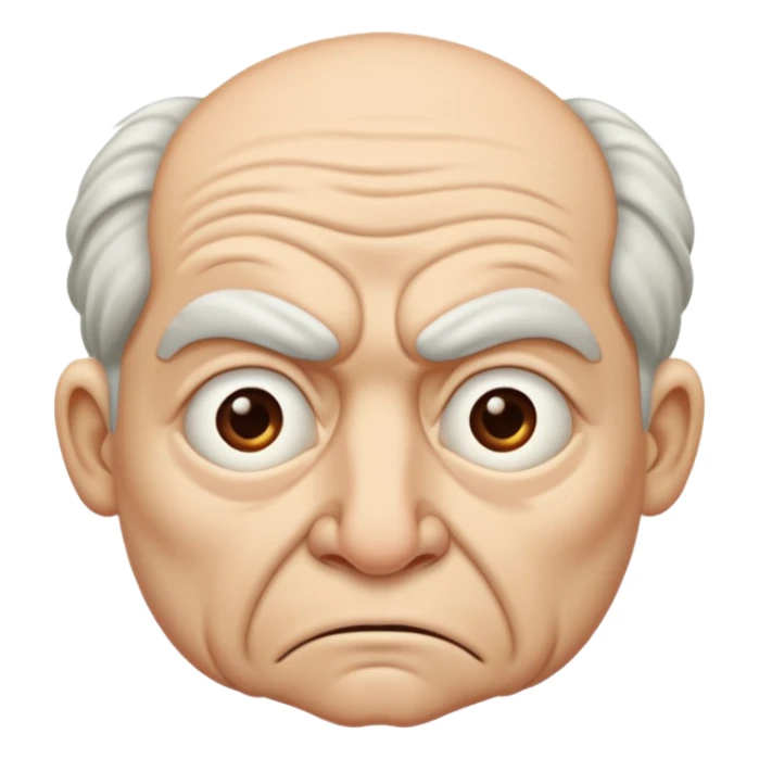 A face of disgust sticker