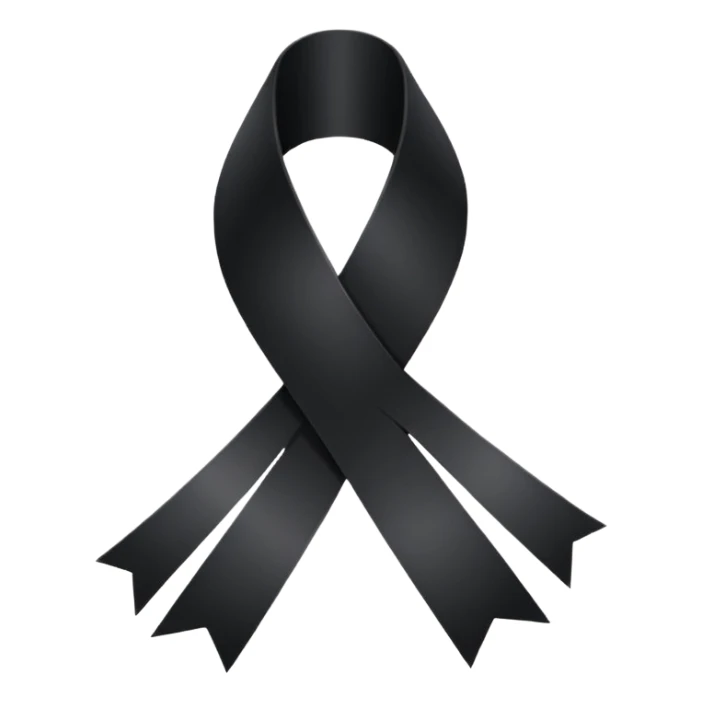 Ruban noir croisé avec 1 boucle comme celui de Crans Montana sticker