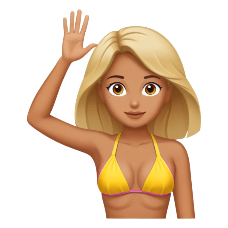 Soldier salute bikini sticker
