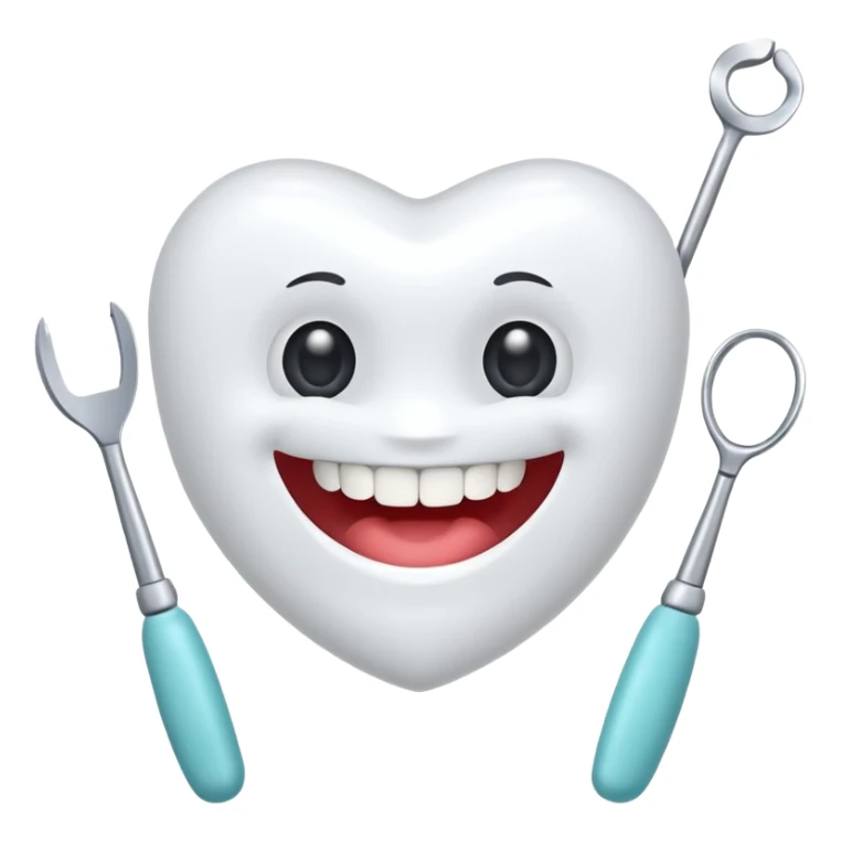 generate an emoticon Dental treatment sticker
