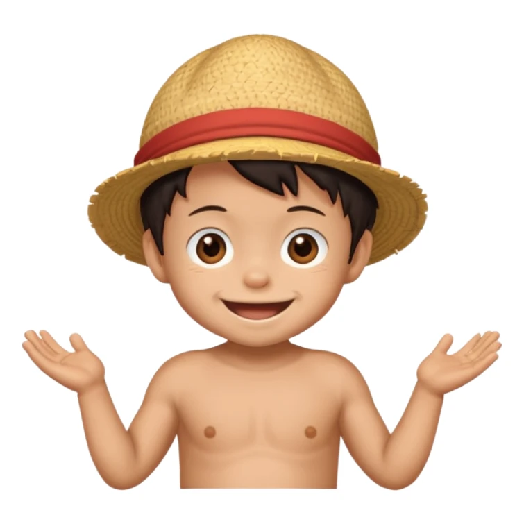 baby luffy sticker