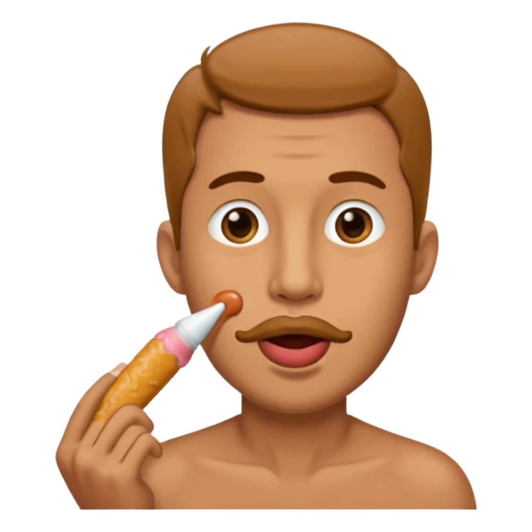 Guy with a penis in his mouth sticker