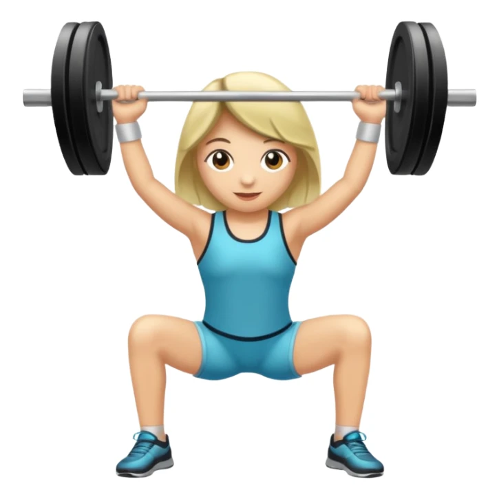 Pesa de gimnasio vista desde el ángulo derecho  sticker