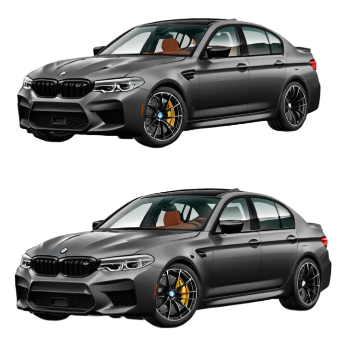 BMW M5 f90 competition all angles in front sticker