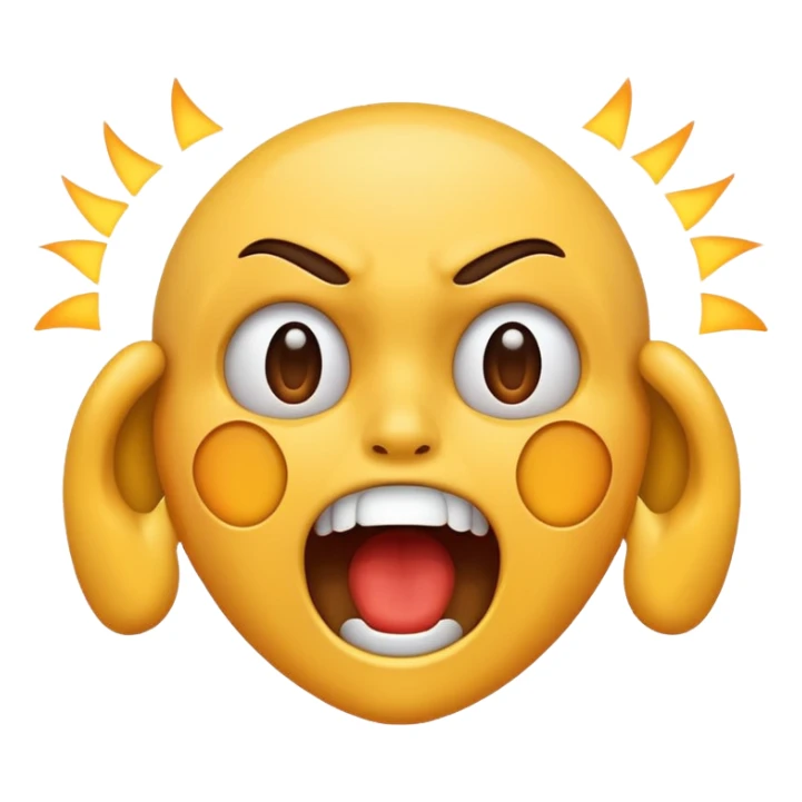 Someone screaming as loud as they can sticker