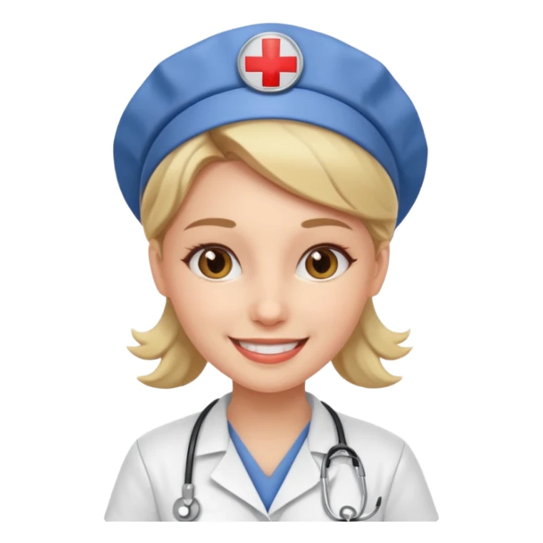 young woman nurse sticker