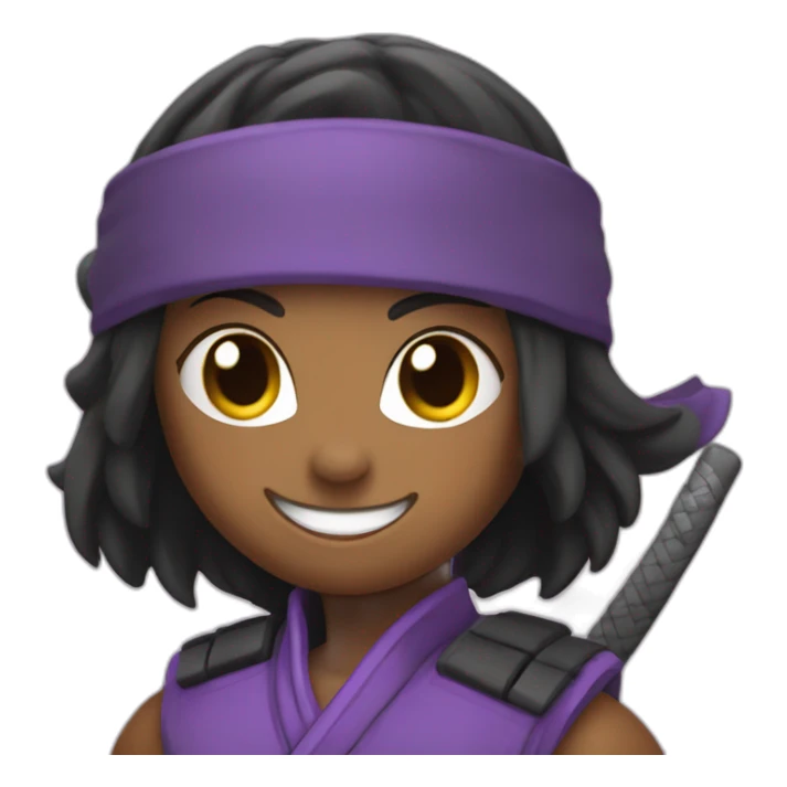 Female Ninja Warrior Athlete grabbig a bar with one hand smiling sticker