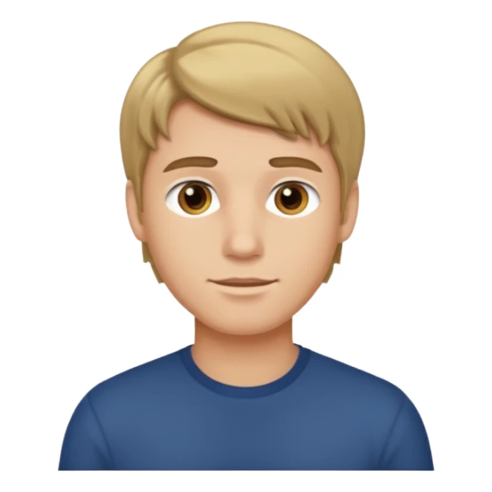 male darkblond sticker