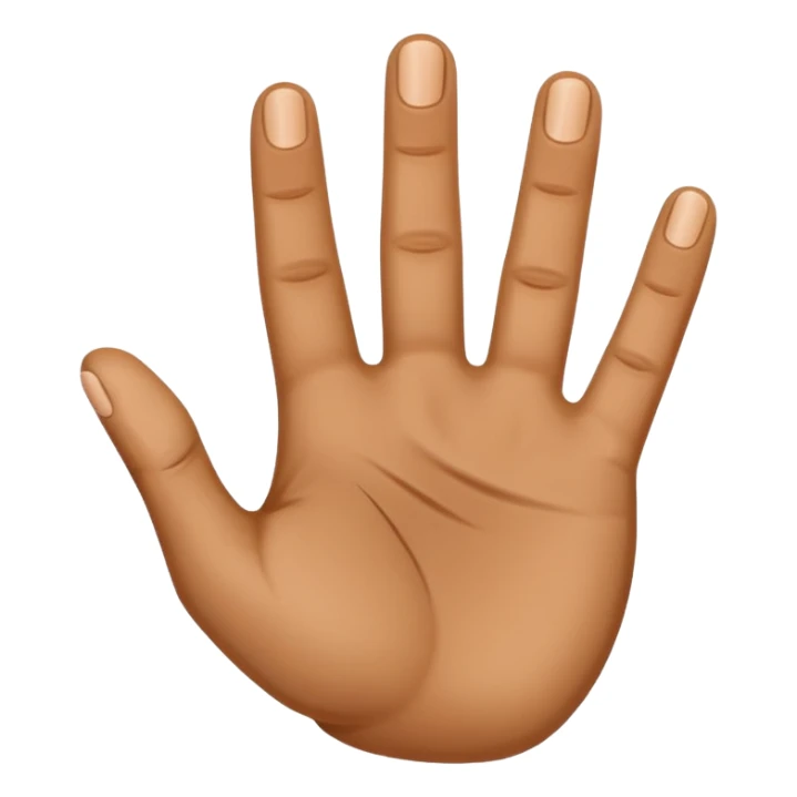 haz una mano que sea así 👇🏽 pero al revés sticker