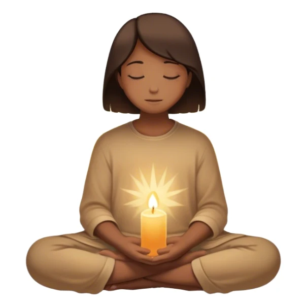 A silhouette of a person sitting with their head down, surrounded by two light souls—one offering a hand and another radiating warmth, symbolizing kindness. A soft light behind them represents hope, unseen but present. 🌅 sticker