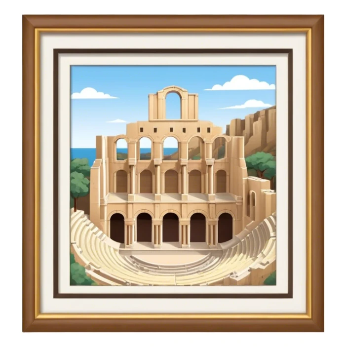 Cinematic Realistic Odeon of Herodes Atticus Emoji sticker