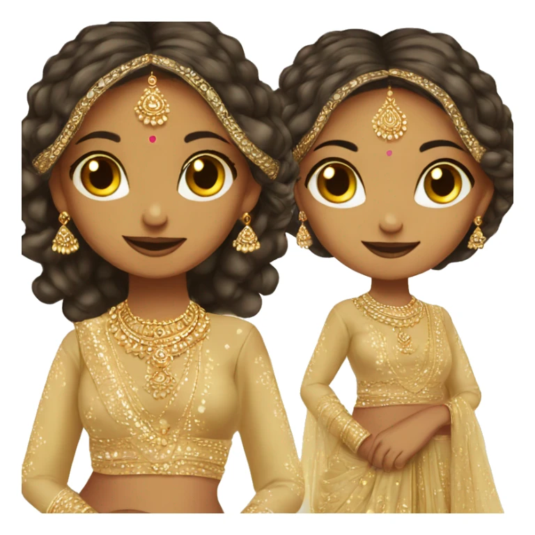 Desi girl in a glamorous sharara  sticker