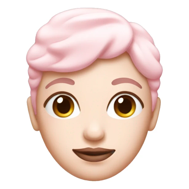 pastel pink face cream sticker