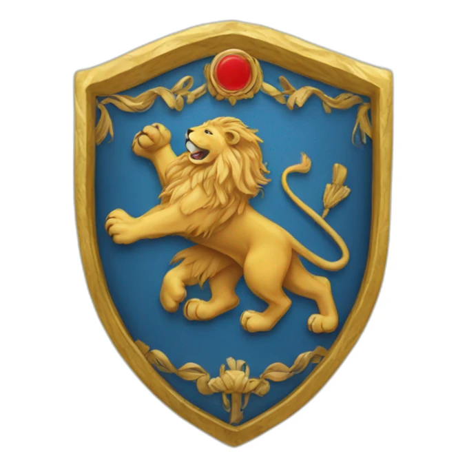 lions 'coat of arms sticker