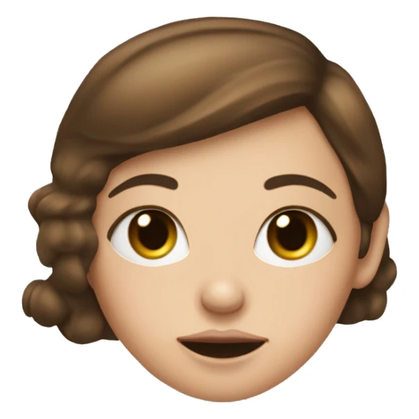 Brunette white Girl with a vape shaped like a teddy bear sticker