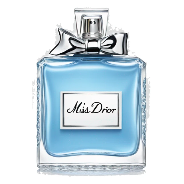 Baby blue Miss dior perfume sticker