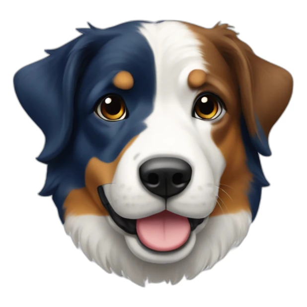 Border Colie blue merl tricolor sticker