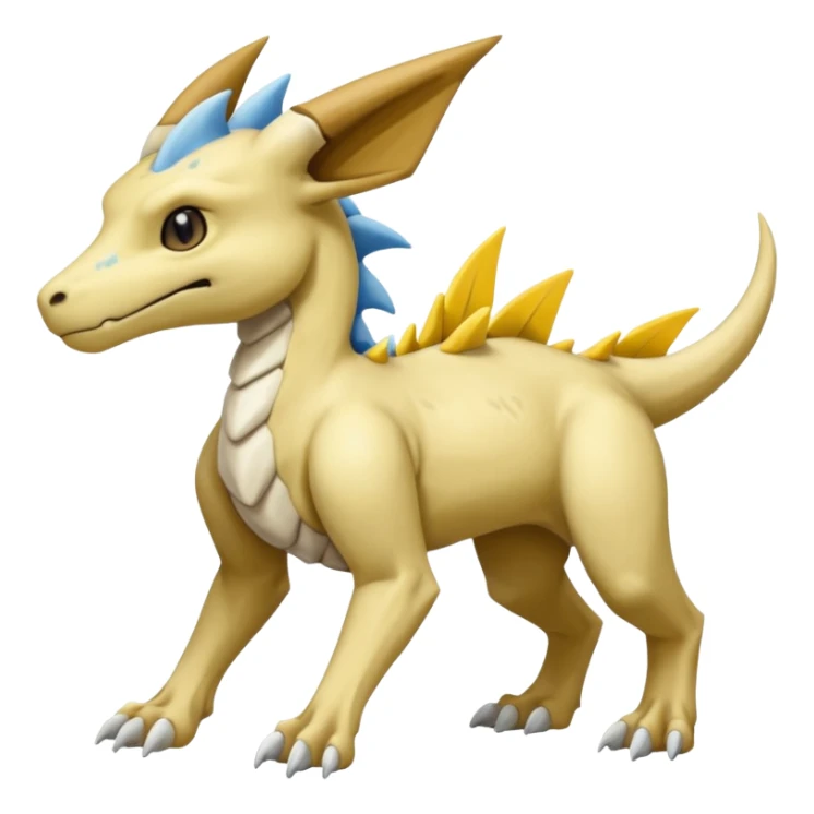 Manectric-Lucio-Cubone-Draco-Fakémon-hybrid-creature (full body), 4 legs sticker