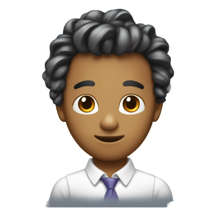 chat avec un noeud dans les cheveux  sticker