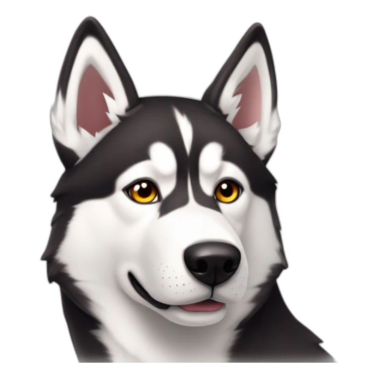 husky siberiano rojos y blancos sticker