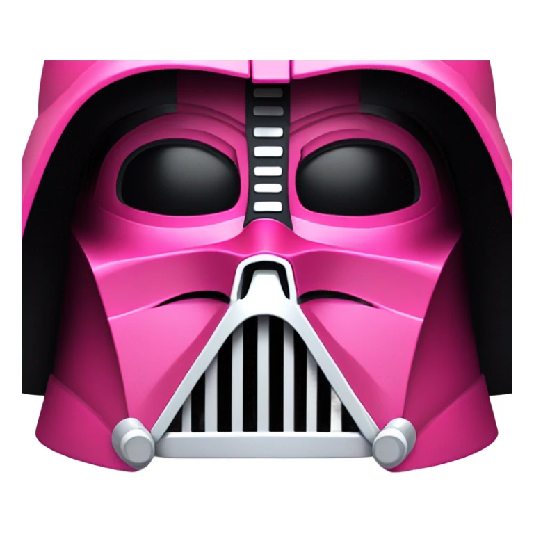 Darth Vader upper body in all pink iconic suit sticker